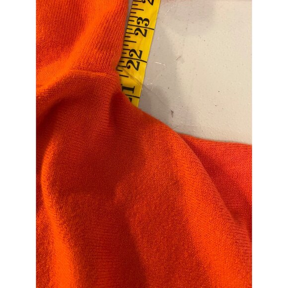 West End Girls Orange Open-Front Cardigan Midi 35" Long With Pockets Small - Picture 8 of 12